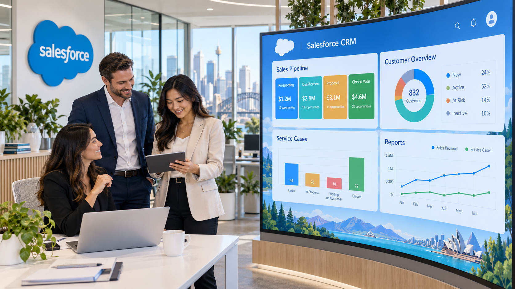Salesforce implementation dashboard for Australian businesses